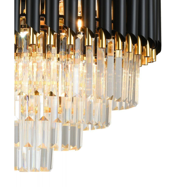 Подвесная люстра Natali Kovaltseva Darian 76017/10C Gold Black Подвесная люстра Natali Kovaltseva Darian 76017/10C Gold Black