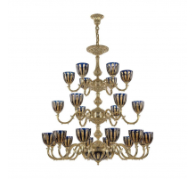 Подвесная люстра Bohemia Ivele 72101P/12+6+6/360/3d G P1 U Amber-Blue/H-1H
