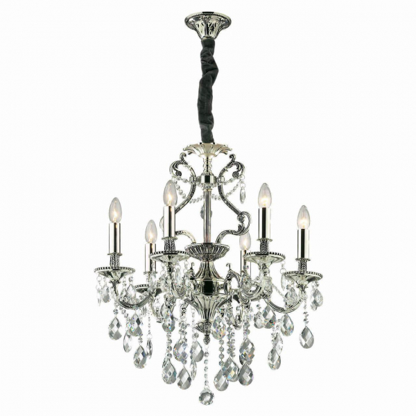 Подвесная люстра Ideal Lux Gioconda SP6 Argento 044927 Подвесная люстра Ideal Lux Gioconda SP6 Argento 044927