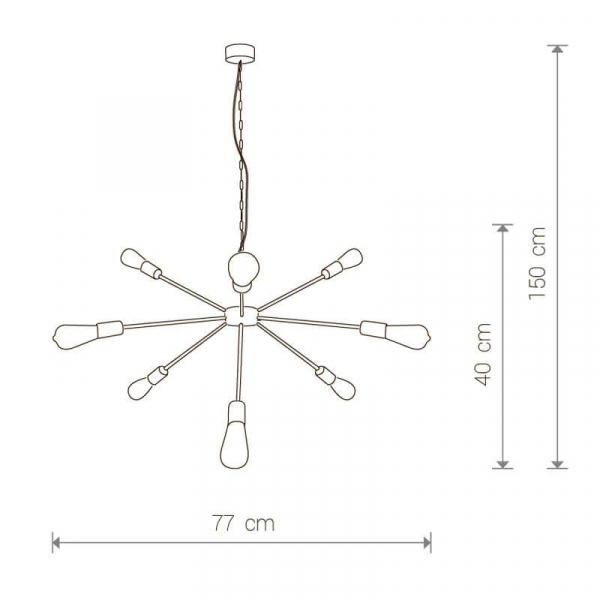 Подвесная люстра Nowodvorski Rod 9130