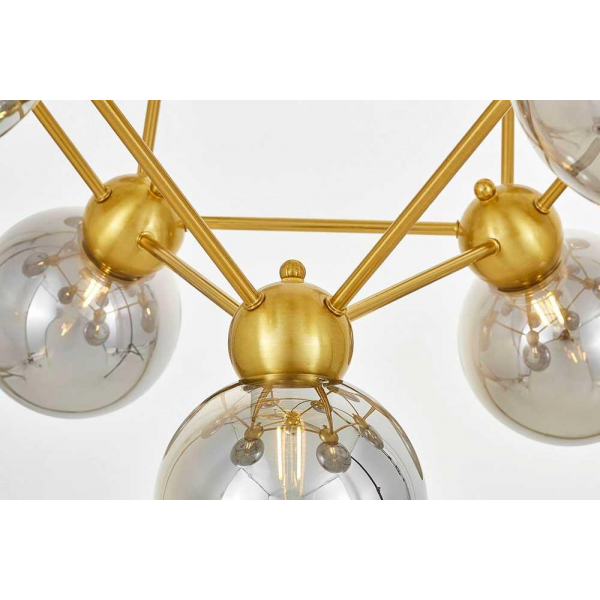 Подвесная люстра Lumina Deco Zodiak LDP 160N-12 MD+GY Подвесная люстра Lumina Deco Zodiak LDP 160N-12 MD+GY