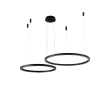 Подвесная люстра Crystal Lux FORTUNA SP123W LED D600+800 BLACK