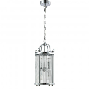 Подвесная люстра Crystal Lux Tadeo SP4 D200 Chrome/Transparente