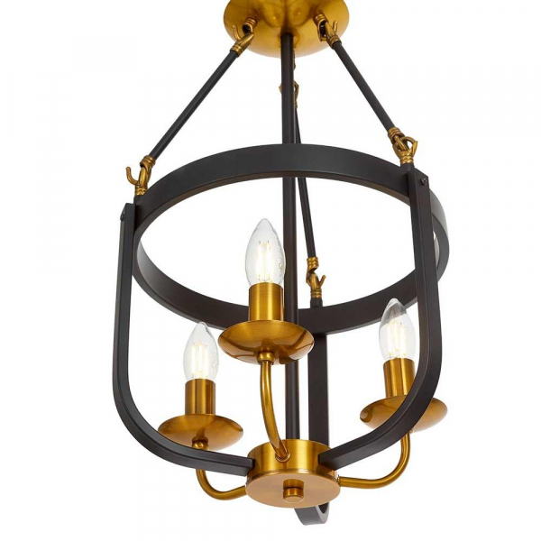 Подвесной светильник Lumina Deco Berling LDP 8024-3 BK+MD Подвесной светильник Lumina Deco Berling LDP 8024-3 BK+MD