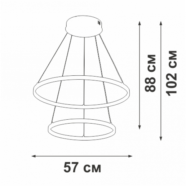 Люстра Vitaluce V2691DT-0/2S Люстра Vitaluce V2691DT-0/2S