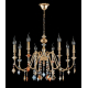 Подвесная люстра Crystal Lux MERCEDES SP8 GOLD/COLOR