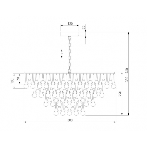 Подвесная люстра Bogates Gutta 476/8 a068863 Подвесная люстра Bogates Gutta 476/8 a068863