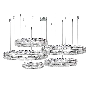 Горизонтальная композиция Newport 8550 из пяти колец хром №178 S8550_178CH