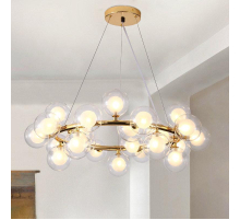 Люстра подвесная Alfa Light F2024-17 E27*35 Медный цвет