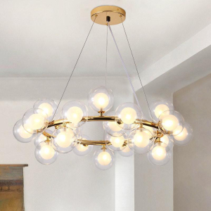 Люстра подвесная Alfa Light F2024-17 E27*35 Медный цвет