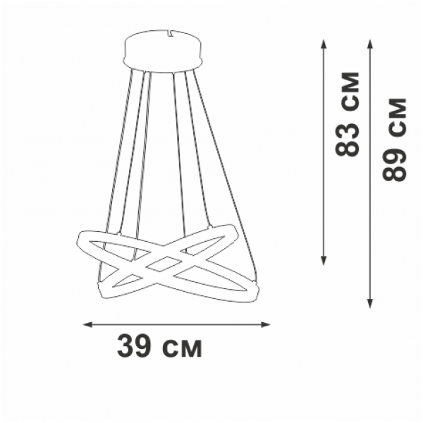 Люстра Vitaluce V2515DT-1/2S Люстра Vitaluce V2515DT-1/2S