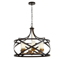 Подвесная люстра Lumina Deco Astila LDP 1242-6 BK+MD