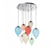 Подвесная люстра Ideal Lux Clown SP8 Color 100944