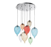 Подвесная люстра Ideal Lux Clown SP8 Color 100944