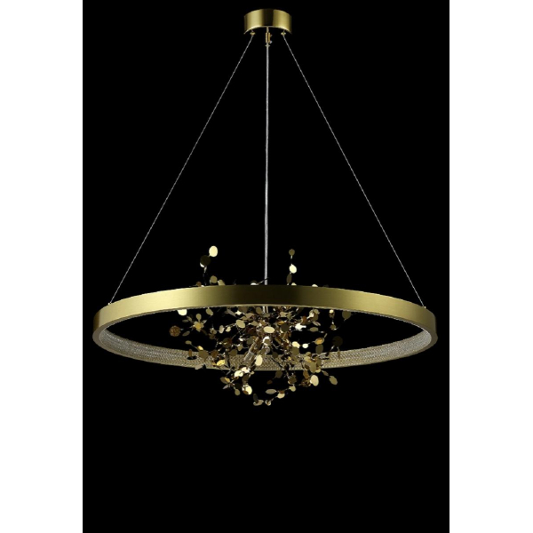 Подвесная люстра Crystal Lux GARDEN SPLED+4 D800 GOLD Подвесная люстра Crystal Lux GARDEN SPLED+4 D800 GOLD