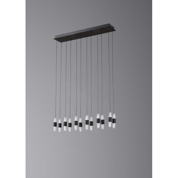 Люстра подвесная Alfa Light F3024-48 BLACK