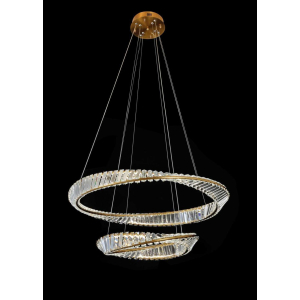 Люстра подвесная Alfa Light F4024-70 φ800+500 GD LED 100+100W