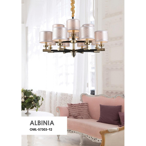 Подвесная люстра Omnilux Albinia OML-57303-12 Подвесная люстра Omnilux Albinia OML-57303-12