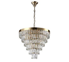Подвесная люстра Crystal Lux Abigail SP-PL15 D620 Gold/Transparent