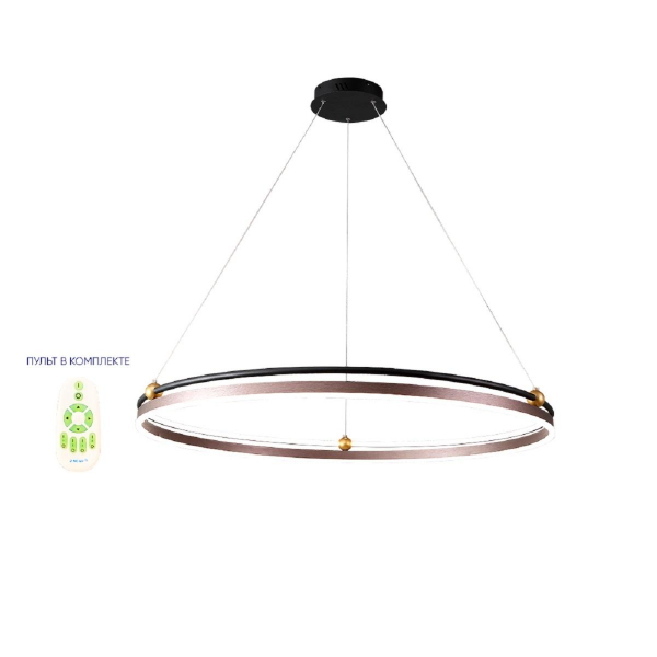 Подвесная люстра Crystal Lux FERNANDO SP88W LED D1000 COFFEE/BLACK Подвесная люстра Crystal Lux FERNANDO SP88W LED D1000 COFFEE/BLACK