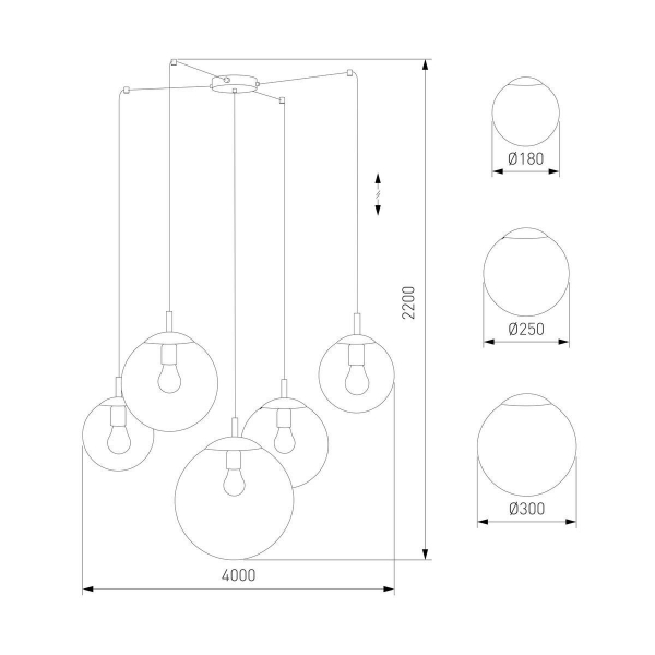 Подвесная люстра TK Lighting 4796 Esme Подвесная люстра TK Lighting 4796 Esme