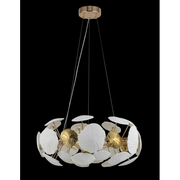 Люстра подвесная Alfa Light F2924-10 Φ690*1200 E14*8 GD