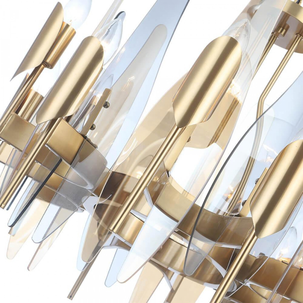 Подвесная люстра Crystal Lux Casa SP-PL12 Brass Подвесная люстра Crystal Lux Casa SP-PL12 Brass