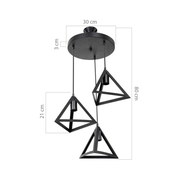 Подвесная люстра Toplight Cherise TL1605H-03BK Подвесная люстра Toplight Cherise TL1605H-03BK