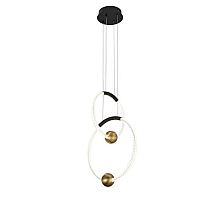 Люстра подвесная Alfa Light F4324-09 D30+D40 black+bronze