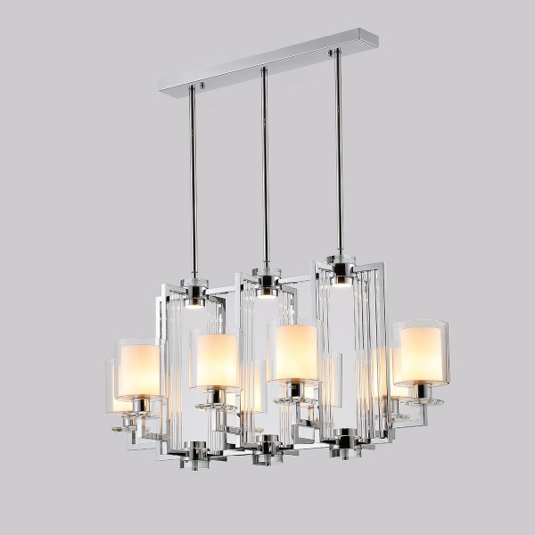 Подвесная люстра iLamp King RM6201-8P CR+CL Подвесная люстра iLamp King RM6201-8P CR+CL