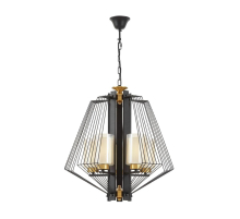 Подвесная люстра Lumina Deco Canti LDP 1244-5 BK+MD