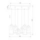 Подвесная люстра TK Lighting 1027 Marco Graphite