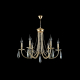 Подвесная люстра Crystal Lux Victoria SP6 Gold/Amber