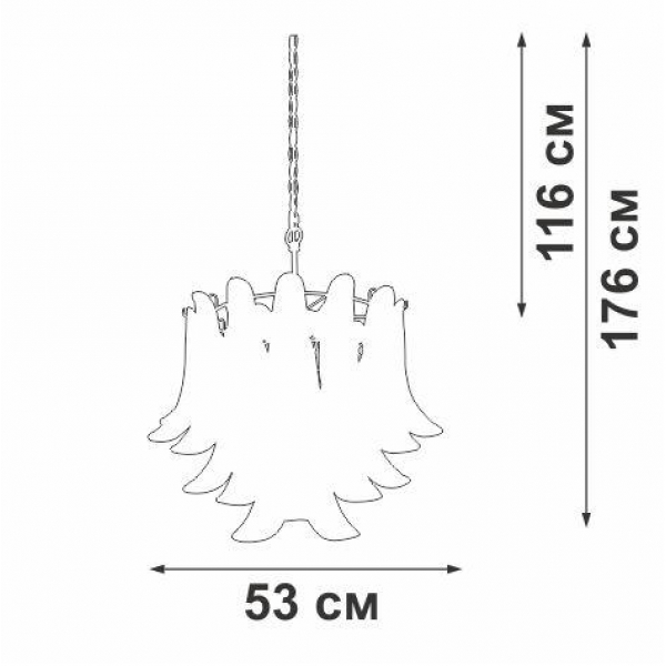 Подвесная люстра Vitaluce V5860-8/6 Подвесная люстра Vitaluce V5860-8/6