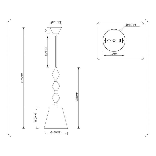 Люстра Ambrella Light HIGH LIGHT LH75405