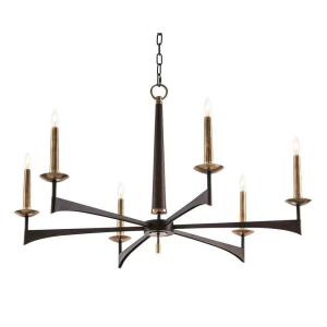 Люстра подвесная Alfa Light F1124-03 D750*H810 BK+COPEER