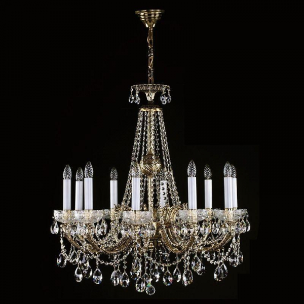Подвесная люстра Artglass CR 0006-10-20 Brass Antique CE Подвесная люстра Artglass CR 0006-10-20 Brass Antique CE