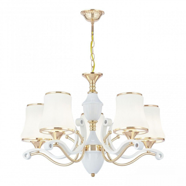 Подвесная люстра Arte Milano Florentia-3987 303987/5 Wh/Gd Подвесная люстра Arte Milano Florentia-3987 303987/5 Wh/Gd