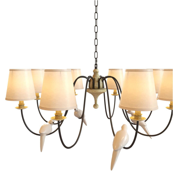 Подвесная люстра Loft IT Birds Loft1029A-8 Подвесная люстра Loft IT Birds Loft1029A-8