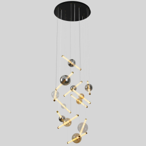 Люстра подвесная Alfa Light F1824-07 650*650*3000mm LED/96W/3000K