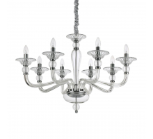 Подвесная люстра Ideal Lux Danieli SP8 Trasparente 159980