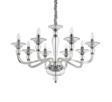 Подвесная люстра Ideal Lux Danieli SP8 Trasparente 159980