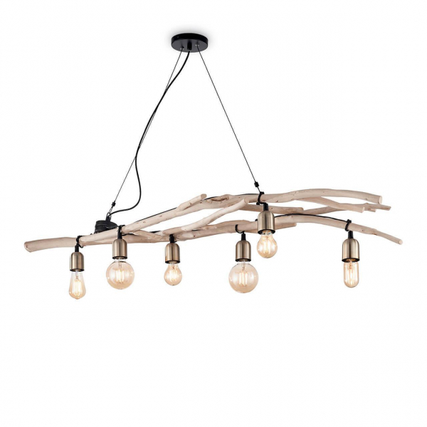 Подвесная люстра Ideal Lux Driftwood SP6 180922 Подвесная люстра Ideal Lux Driftwood SP6 180922