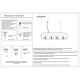 Подвесная люстра Kink Light Калле 07638-4C