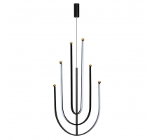 Люстра подвесная Alfa Light F3924-62 BK 70W φ60*H11 0