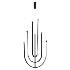 Люстра подвесная Alfa Light F3924-62 BK 70W φ60*H11 0
