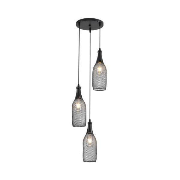 Люстра подвесная Alfa Light F3524-32 Black E27*3