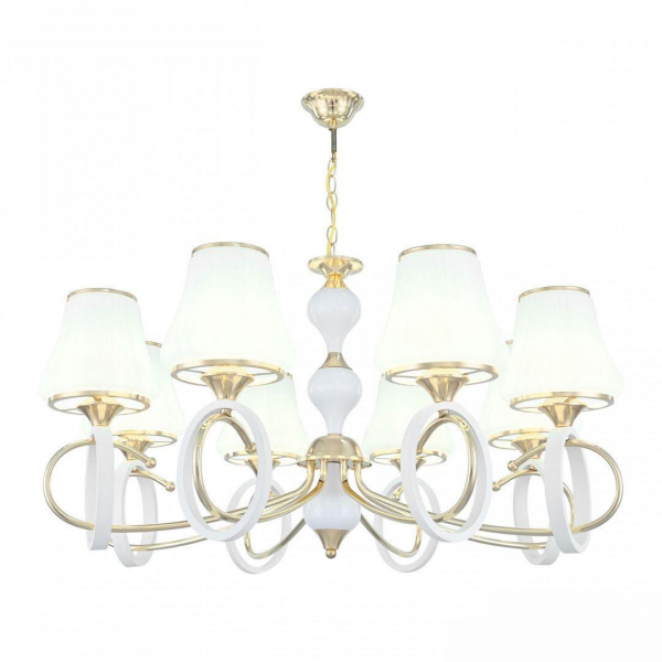 Подвесная люстра Arte Milano Florentia-2387 302387/8 Wh/Gd Подвесная люстра Arte Milano Florentia-2387 302387/8 Wh/Gd
