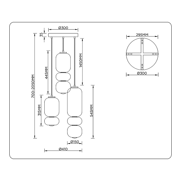 Люстра Ambrella Light HIGH LIGHT LH11036