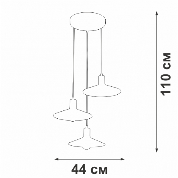 Люстра Vitaluce V3094-1/3S Люстра Vitaluce V3094-1/3S